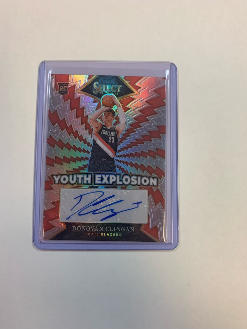 Signed Donovan clingan rookie